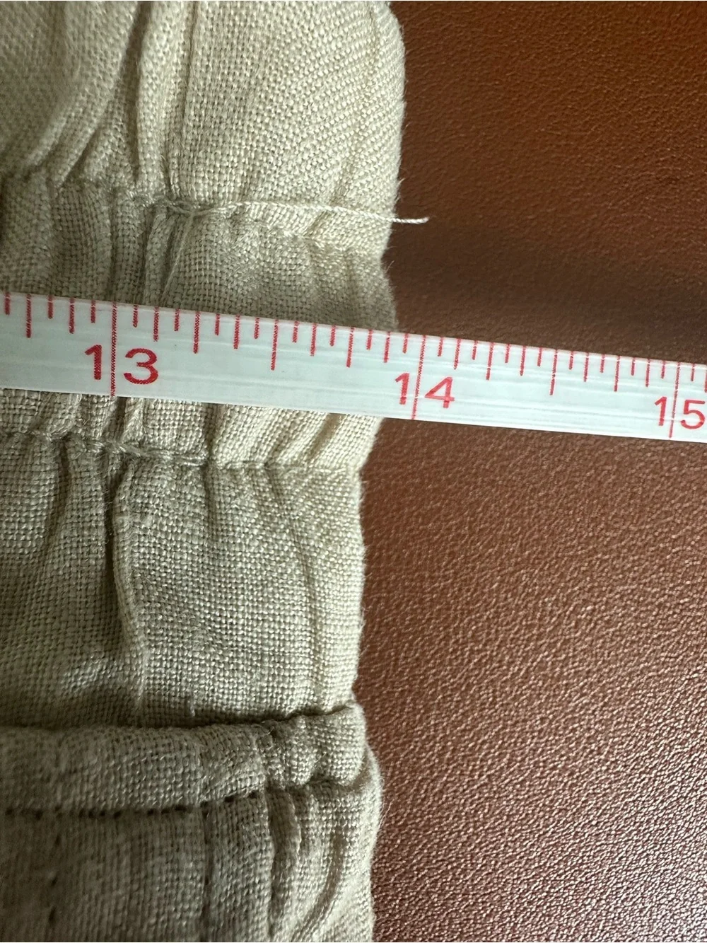 Quince Wide-Leg Linen Blend Pants in Flax color size XL NWT